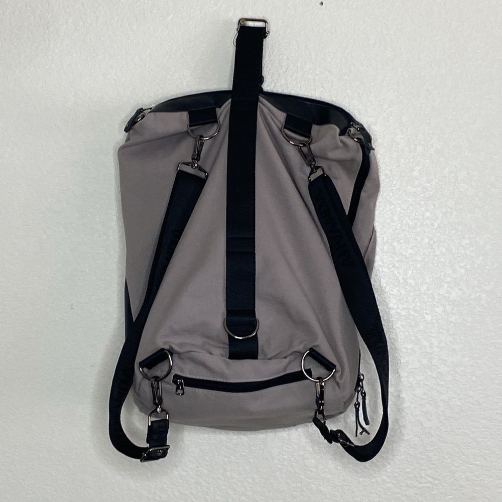 ANVANDA Stockholm Leather/Canvas Backpack - Picture 4 of 13